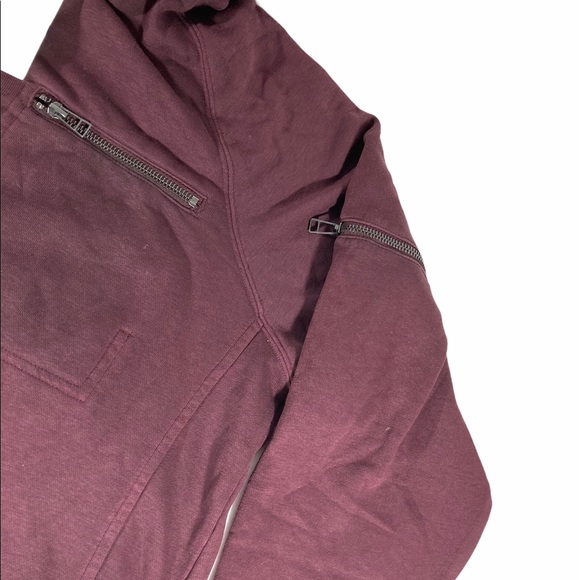 William Rast Mens Burgundy Hoody Pull Over… - Picture 3 of 11